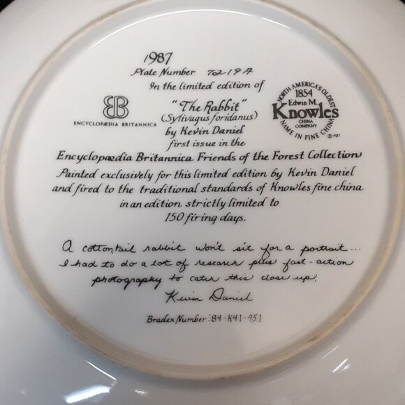 "The Rabbit" by Kevin Daniel Edwin M. Knowles china - Picture 2 of 4